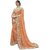 Triveni Peach Shimmer Embroidered Saree With Blouse