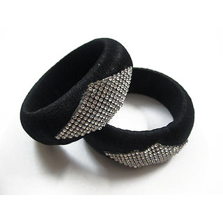 Silk thread bangles black colour shop