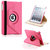 Callmate 360 Rotating Leather Cover Case For iPad Mini  With Free Screen Guard - Pink