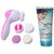 Combo of Multifuntion 5 in 1 Face Massager and Other Facial Diamond Scrub Make-Up Kit