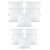 Iliv White Micro Fabric Cushion Inserts (Combo Of 5 Pc of 12 inches  5 Pc of 16 inches)