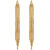 Spargz Gold Plated Party Trendy Rain Drop Long Snake Chain Earrings For AIER 863