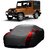 AutoBurn Car Cover For Renault Kwid (Designer Grey  Red )