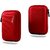 Gizga Essentials External Hard Drive Case for 2.5-Inch Hard Drive - Double Padded (Red)