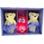 Atorakushon Led Light Glass With Couple Soft Teddy In Gift Box Soft Teddy Bear Love Valentine Couple