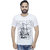 Christy World White Round Neck Long Sleeve T-shirt for Men