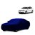 DrivingAID Water Resistant  Car Cover For Mahindra Jeep (Blue With Mirror )