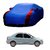 Bull Rider Water Resistant  Car Cover For Volkswagen Jetta (Designer Blue  Red )