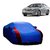 Bull Rider Water Resistant  Car Cover For Mahindra Vertio (Designer Blue  Red )