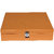 Leather World Tan PU Leather Watch Box Case for 18 Watches