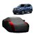 SpeedRo Water Resistant  Car Cover For Mahindra Scorpio (Designer Grey  Red )