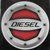 Reflective Red(D) Car Fuel Lid Decal /Sticker Rubber printed(10cm)