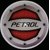 Reflective Red Petrol Car Fuel Lid Decal /Sticker Rubber printed(10cm)