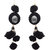 The99Jewel by JewelMaze Zinc Alloy Gold Plated Black Thread Dangler Earrings-FAC0308