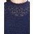 MansiCollections Navy Blue Lace Dress