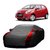 AutoBurn Water Resistant  Car Cover For Maruti Suzuki Alto K10 New (Designer Grey  Red )