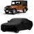 SpeedGlorY Water Resistant  Car Cover For Mahindra Jeep (Black With Mirror )