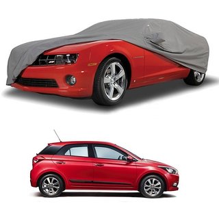 Buy MotRoX Car Cover For Hyundai Elite I20 (Grey With Mirror ) Online