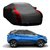 InTrend Water Resistant  Car Cover For Volkswagen Polo (Designer Grey  Red )