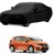 RideZ UV Resistant Car Cover For Maruti Suzuki Kizashi (Black With Mirror )