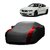 AutoBurn Water Resistant  Car Cover For Chevrolet Optra (Designer Grey  Red )