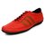 Buwch Men Red Synthetic Leather Casual Shoes