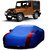 AutoBurn Water Resistant  Car Cover For Renault Kwid (Designer Blue  Red )