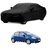 DrivingAID UV Resistant Car Cover For Maruti Suzuki Gypsy MG-410 (Black With Mirror )