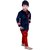 Kids dresses baby clothing boys Sherwani style kurta Pyjama - Velvet -  Blue Red