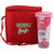Nonu Signature Red Blue Tiffin/ Lunch Box with 3 Stainless Steel Airtight Containers  and 1 Airtight Glass/Tumbler