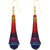 The99Jewel by JewelMaze Zinc Alloy Multicolour Thread Beads Gold Plated Hanging Earrings-FAC0396