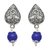 The99Jewel by JewelMaze Silver Plated Zinc Alloy Blue Pearl Drop Earrings-FAC0441