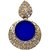 Jewels Capital Exclusive Golden Blue Earrings Set /S 1518