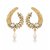 Jewels Capital Exclusive Golden White Earrings Set /S 1532