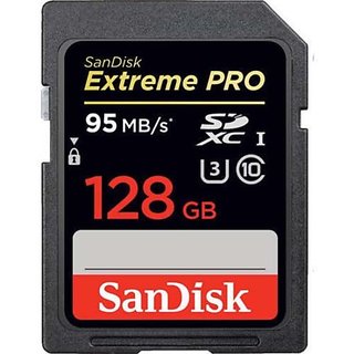 Sandisk Extreme Pro SDSDXPA-128G-G46 128GB UHS-I/U3 SDXC 95MB/s Flash Memory Card