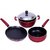 KG STAR MAROON COLOR, 2.6 MM THICKNESS HIGH QUALITY ALUMINIUM COOKWARE SET (No. of Pieces 4)