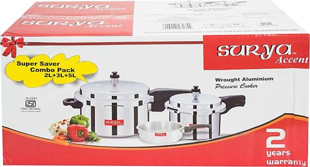 Surya cooker best sale combo pack