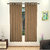 Lushomes Brown Art Silk Window Curtain with Polyester Lining