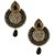 Jewels Capital Exclusive Golden Black Earrings Set /S 1577