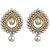 Jewels Capital Exclusive Golden White Earrings Set /S 1602