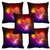 meSleep 3D Multi Colour Heart Cushion Cover (12x12) - 12CD-92-182-S5