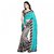 Aaina Blue  Grey Bhagalpuri Silk Printed Saree(FL-11163)