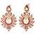 Jewels Capital Exclusiv Golden Red White Earrings Set /S 1658