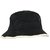 Classic Cotton Bucket Shape Cap, Boonie Outdoor Plain Sun Hat for Men - Black