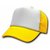 DECKY Two Tone Trucker Mesh Caps Plain Baseball Hat (Adjustable , YELLOW / WHITE)