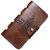 USA Distribution Classic Vintage BALINI Cowboy/501 Pattern Bifold Mens Genuine Leather Wallet (Cowboy, Long)