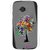 Snooky Printed Transparent Silicone Back Case Cover For Motorola Moto E (2nd Gen)