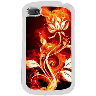 Fuson Designer Phone Back Case Cover Blackberry Q10 ( Rose On Fire )