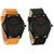 ASGARD Black Dial TAN  Black Leather Watches Gift Special For Men-Set of 2