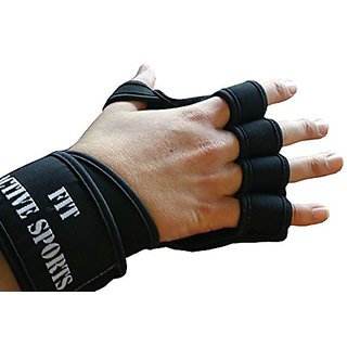Buy New Ventilated Weight Lifting Gloves with Built In Wrist Wraps Full Palm Protection Extra Grip. Great for Pull Ups Cross Training Fitness WODs Weightlifting. Suits Men Women Online